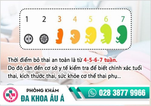Phá thai 1 tuần - 7 tuần