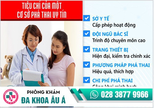 Tiêu chuẩn đánh giá phòng khám phá thai uy tín